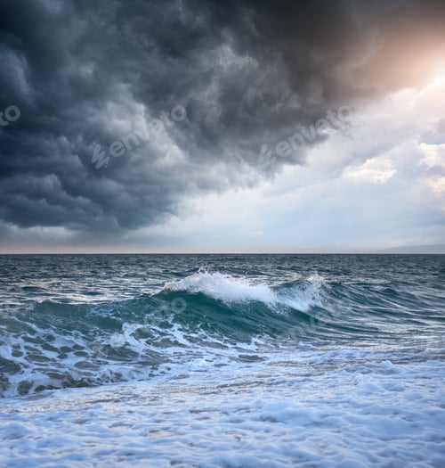 Preview: Storm on the sea.