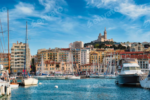 Preview: Marseille Old Port with yachts. Marseille, France