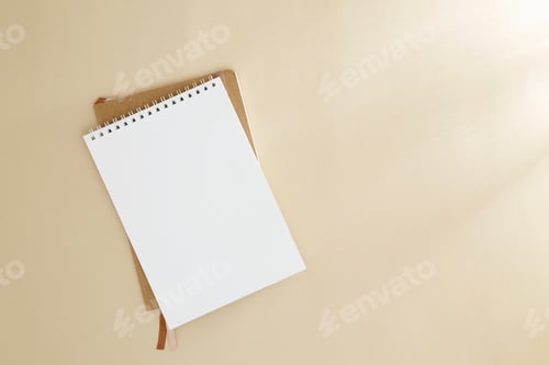 Preview: Creative flat lay mockup design of workspace. Flat lay office desk, mock up space for text
