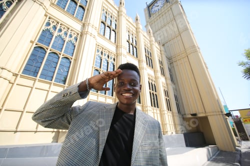 Preview: Portrait of a confident young black guy
