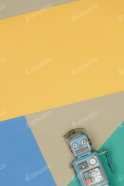 Preview: antique Vintage retro robot tin toy
