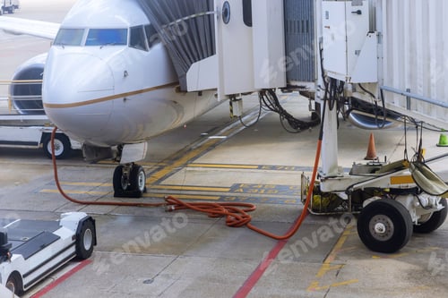 Preview: Preparation of the airplane before flight on aircraft with airport