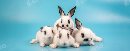 Preview: bunny Easter fluffy baby rabbit or new born rabbit.