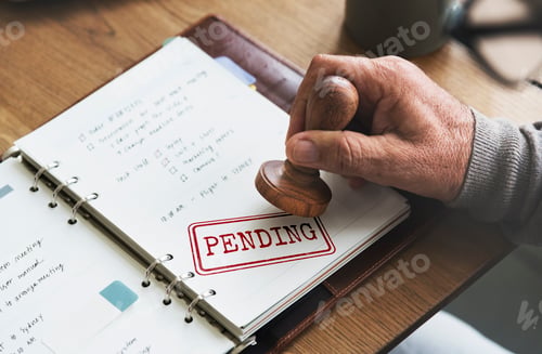 Preview: Caution Denied Pending Rejected Secret Warning Concept