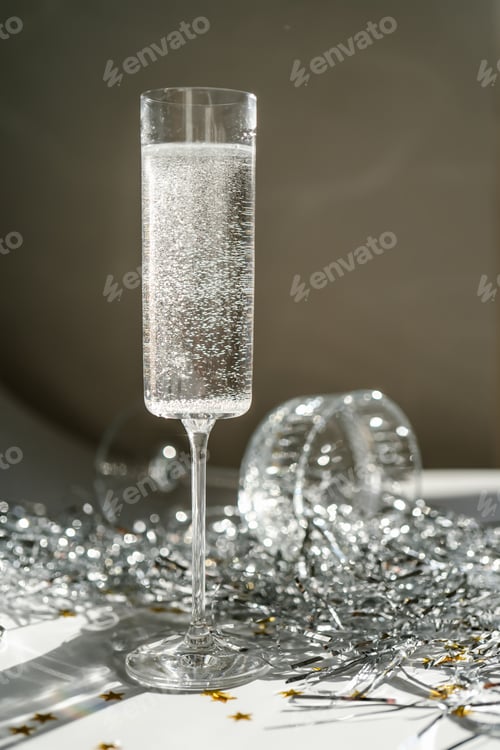 Preview: After party pill in a glass. The morning after the party.