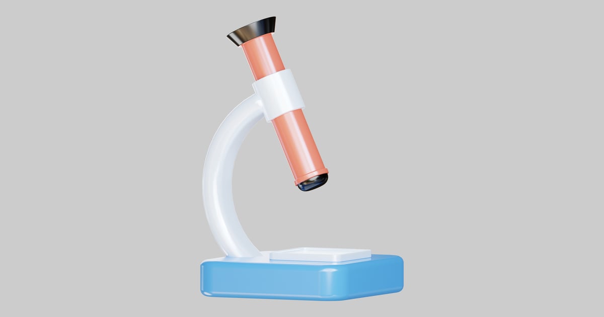 Simple microscope tool 3D, Incl. biology & device - Envato