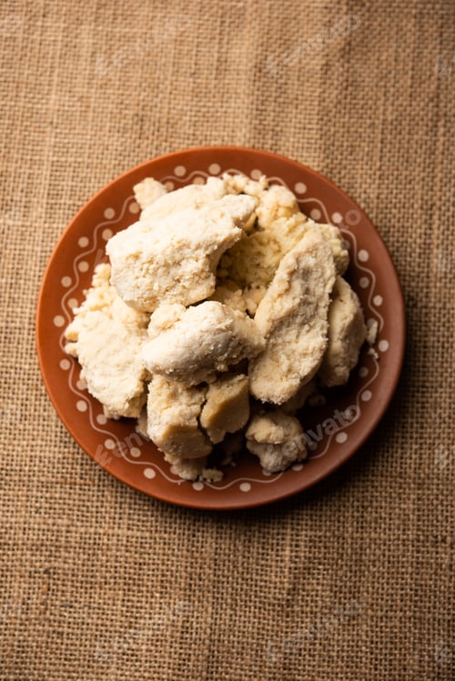 Preview: Raw Khoa, Khua, khoya, or mawa is a thickened Milk