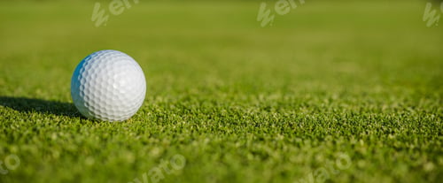 Preview: Golf Course with a Ball Tournament Banner Background
