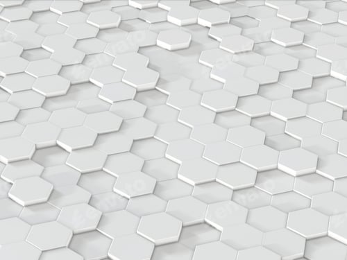 Preview: Abstract hexagons backdrop. 3d rendering geometric polygons.