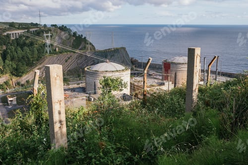 Preview: Remains of an old nuclear power plant in the Basque Country, Spain