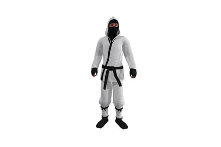 Preview: Masked figure in white martial arts attire