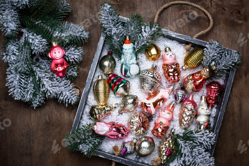 Preview: Retro Soviet glass tree toy