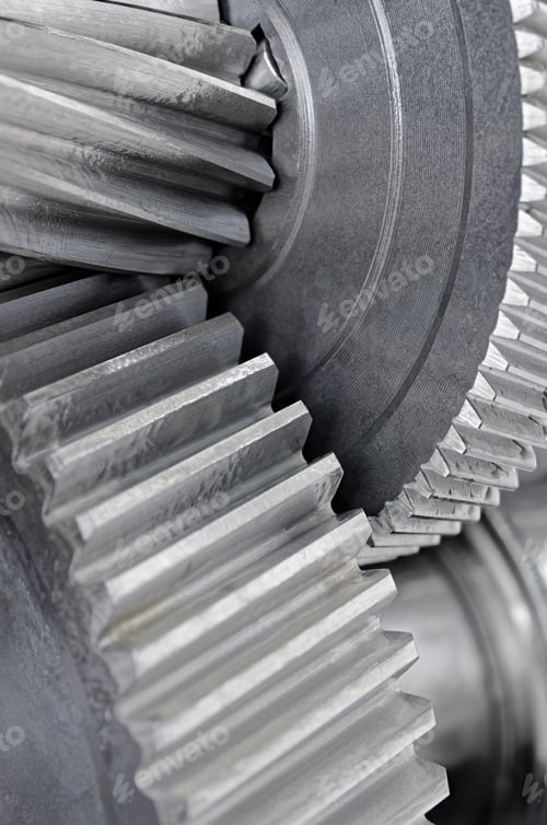 Preview: Group of pinions, part of gear box or servo mechanism