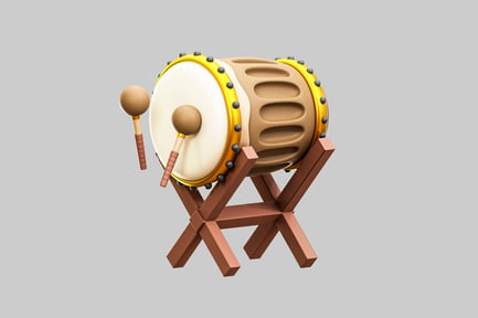 Preview: Ramadan drum set with stand