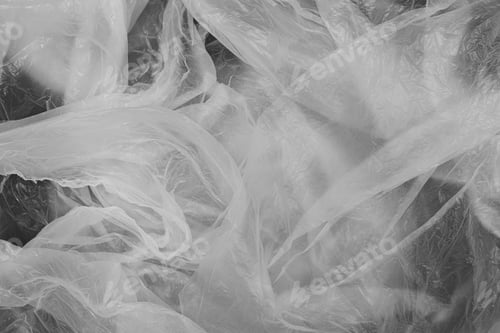 Preview: crumpled plastic bag cellophane texture background