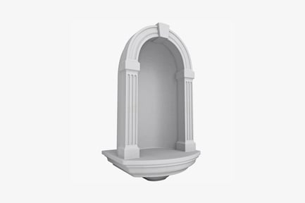 Arched stone structure with columns