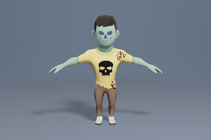 Preview: Zombie cartoon character in shirt