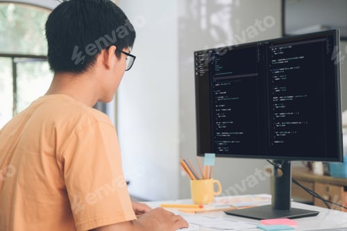 Preview: Programmers and developer teams are coding and developing software