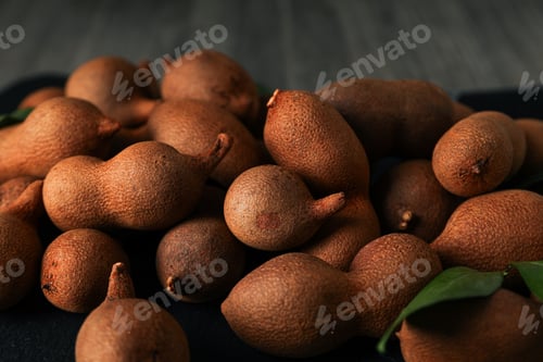 Preview: Tamarind fruit, concept of delicious food, fresh tamarind