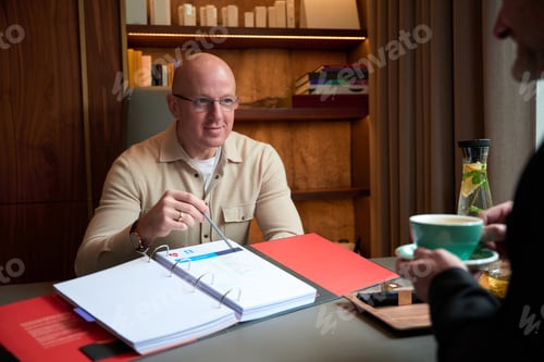 Preview: Head doctor giving consultation about the health treatment in medicine center