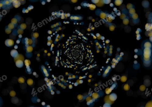 Preview: The colorful light bokeh in kaleidoscope effect