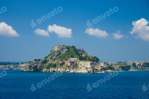 Preview: Hellenic temple and old castle at Corfu island