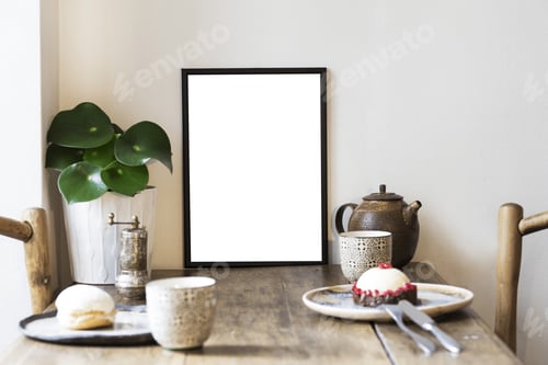 Preview: Creative composition of stylish dining room interior design