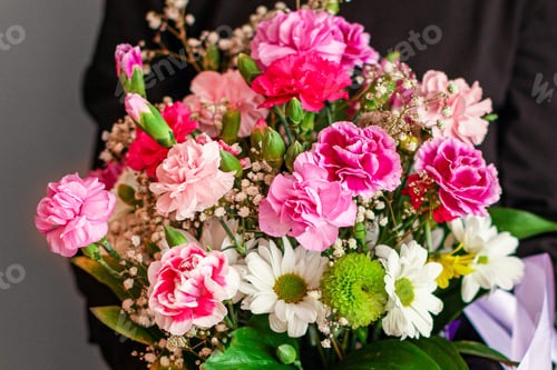 Preview: Give A Bouquet Of Beautiful Flowers Congratulations On Valentines Day Or Mothers Day