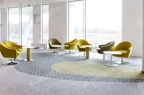 Preview: Poland, Warsaw, seating furniture at lounge of hotel