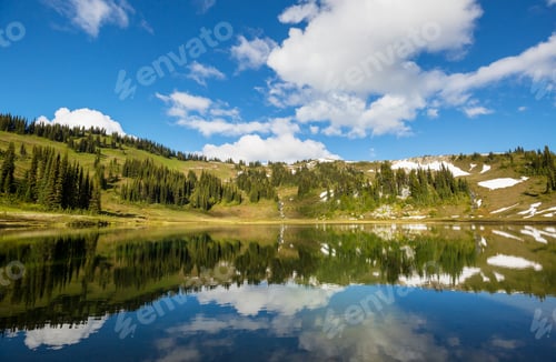Preview: Mountains lake
