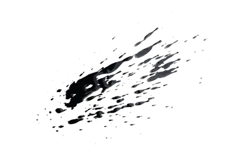 Preview: Black Ink Splatter on a White Background