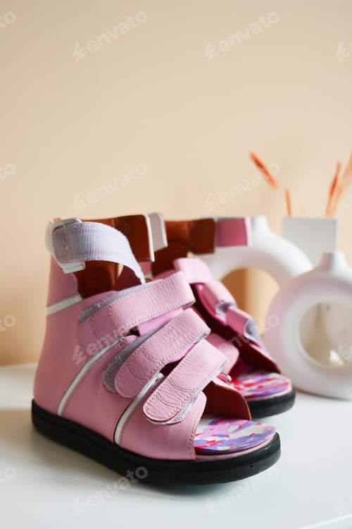 Preview: Child cerebral palsy disability, legs orthosis.