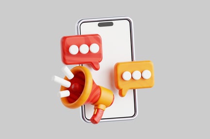 Preview: Cartoon communication alert concept