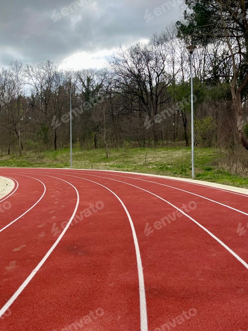 Preview: Athlete track or Running track at Tirana's main park.