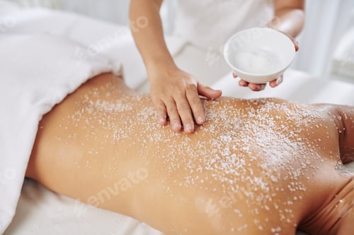 Preview: Woman getting exfoliating treatment