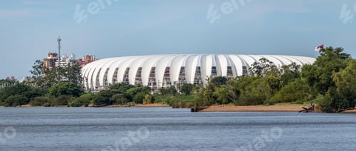 Preview: Beira Rio Stadium and Guaiba River - Porto Alegre, Rio Grande do Sul, Brazil