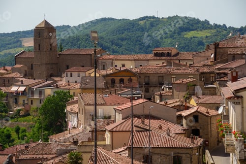 Preview: View of Pietrapertosa, historic town in Basilicata, Italy