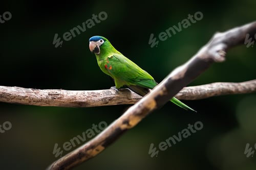 Preview: Red-shouldered Macaw (Diopsittaca nobilis) or Noble Macaw