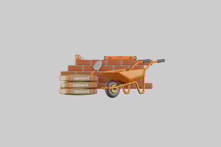 Preview: Orange construction tools and materials
