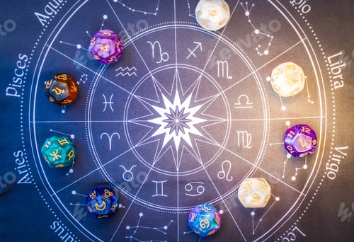 Preview: Zodiac horoscope with divination dice