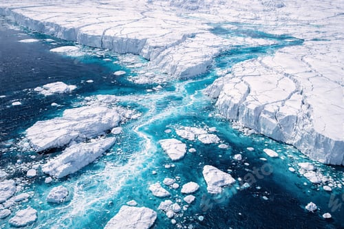 Preview: Melting Arctic Ice and Glaciers Aerial View