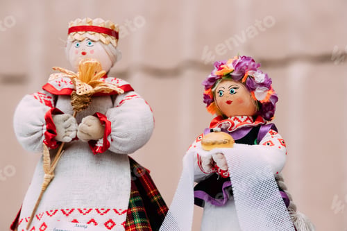 Preview: Belarusian Folk Doll. National Traditional Folk Dolls Are Popula