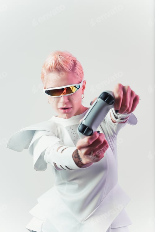 Preview: Representation of a bionic super human with advanced technology parts