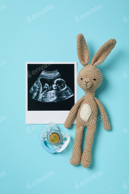 Preview: Concept of pregnancy and maternity, top view