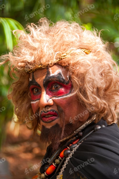 Preview: Portrait of Impressionist or Behrupiya, Traditional performing artist of India.