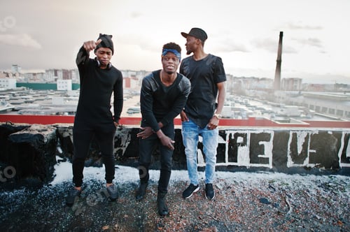 Preview: Three rap singers band on the roof