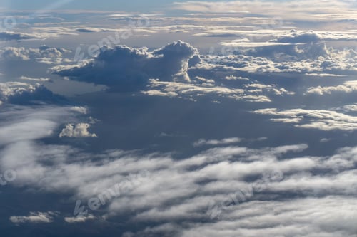 Preview: Aerial view of clouds in the sky