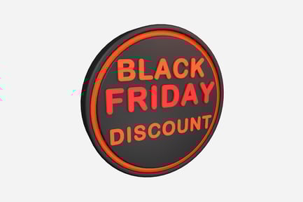 Preview: Black Friday Discount 3D Illustration