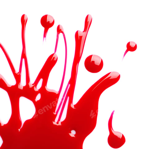 Preview: Blot of colorful nail polish on white background