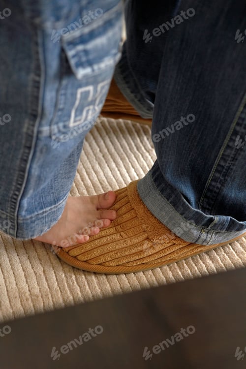 Preview: Child Standing On Adults Feet